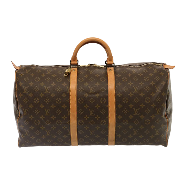 LOUIS VUITTON Monogram Keepall 55 Boston Bag M41424 LV Auth 75490 - Picture 13 of 16